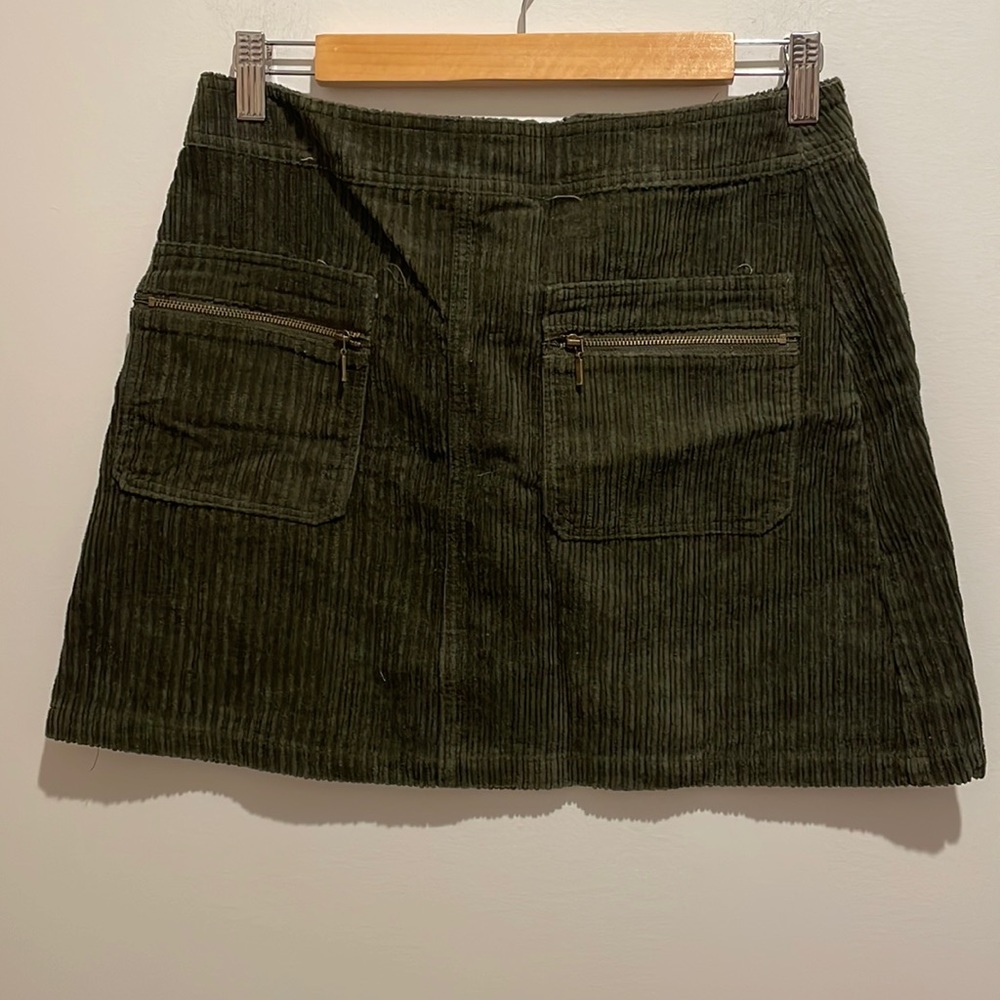 Green Miami Corduroy Skirt